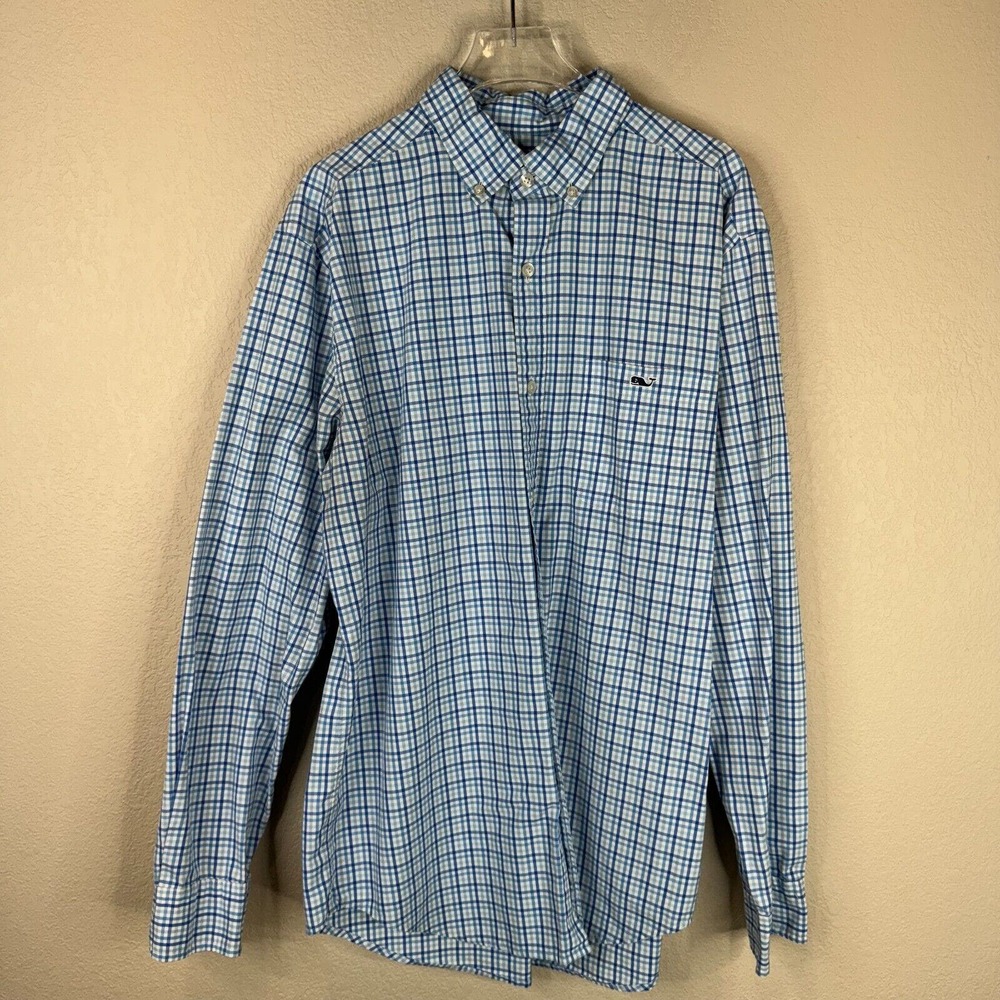 Vineyard Vines Men's Classic Fit Tucker Button Down Shirt Long Sleeve Size M